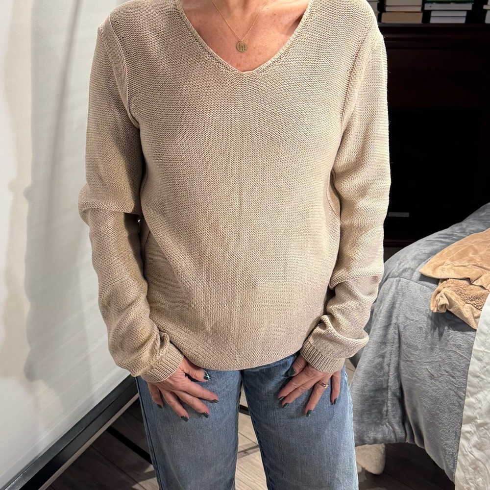 Hugo Boss Tan Crew Neck Sweater